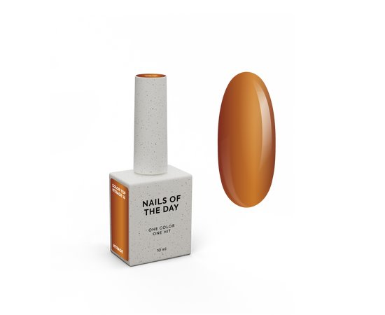 NOTD. Color Top, Vitrage #14, 10 ml. Вітражний топ без липкого шару, напівпрозорий карамельний #2