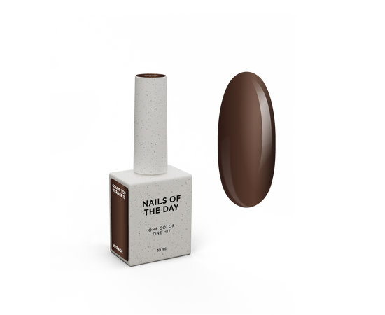 NOTD. Color Top, Vitrage #17, 10 ml. Вітражний топ без липкого шару, напівпрозорий темно-шоколадний #1