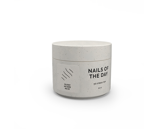 NOTD. No Stress Top (no scratches), No Wipe, 30 ml, глянцевий топ стійкий до подряпин, без липкого шару, без УФ #1