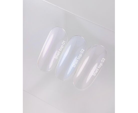 NOTD. Shell Top #03, 10 ml, перлинний топ з рожевою втиркою #6