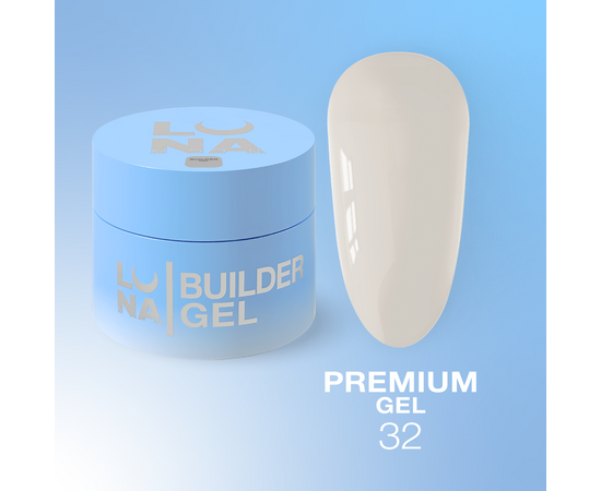 LUNAmoon. Premium Builder Gel #32, 15 ml, моделюючий гель #1 LUNAmoon. Premium Builder Gel #32, 15 ml, моделюючий гель #1
