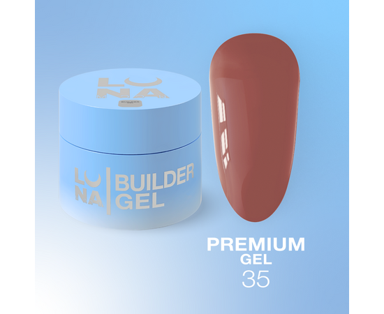 LUNAmoon. Premium Builder Gel #35, 30 ml, моделюючий гель #1