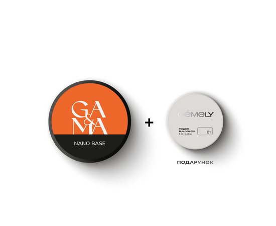 GA&MA. Nano rubber base, Clear, 30 ml, прозора адгезивна база #1