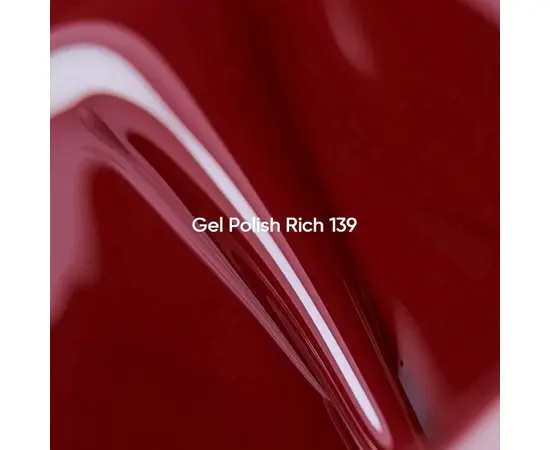 NOTD. Gel Polish, Rich -139, 10 ml. Гель-лак, червоний #3