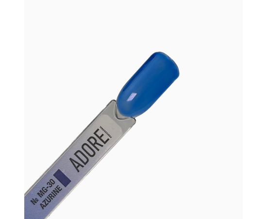 ADORE. Marble Glass Gel Polish, #MG-30, Azurine, 8 ml. Вітражний гель-лак, насичено-синій #3