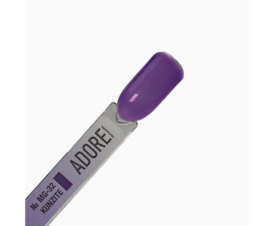 ADORE. Marble Glass Gel Polish, #MG-32, Kunzite, 8 ml. Вітражний гель-лак, світло-фіолетовий #3