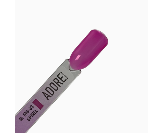 ADORE. Marble Glass Gel Polish, #MG-33, Spinel, 8 ml. Вітражний гель-лак, рожевий #3