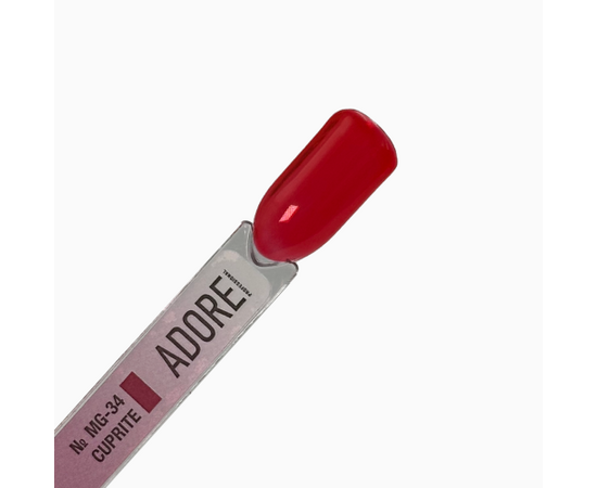 ADORE. Marble Glass Gel Polish, #MG-34, Cuprite, 8 ml. Вітражний гель-лак, червоний #3