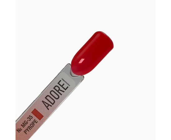 ADORE. Marble Glass Gel Polish, #MG-35, Pyrope, 8 ml. Вітражний гель-лак, вогненно-червоний #3
