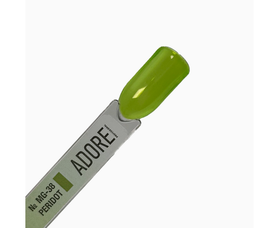 ADORE. Marble Glass Gel Polish, #MG-38, Peridot, 8 ml. Вітражний гель-лак, оливково-зелений #3