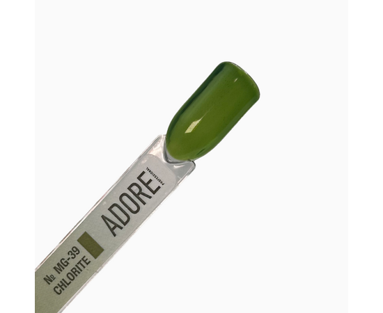 ADORE. Marble Glass Gel Polish, #MG-39, Chlorite, 8 ml. Вітражний гель-лак, темно-зелений #3