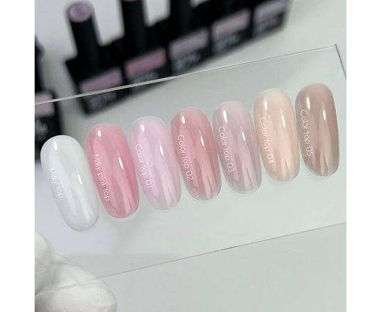 NOTD. Milky pink Top, 10 ml, топ з липким шаром, молочно-рожевий #2