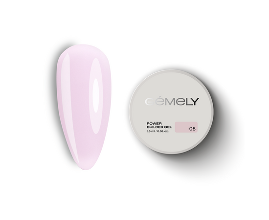 GÉMELY (ex GA&MA). Power builder gel #8, 15 ml, твердий гель #1