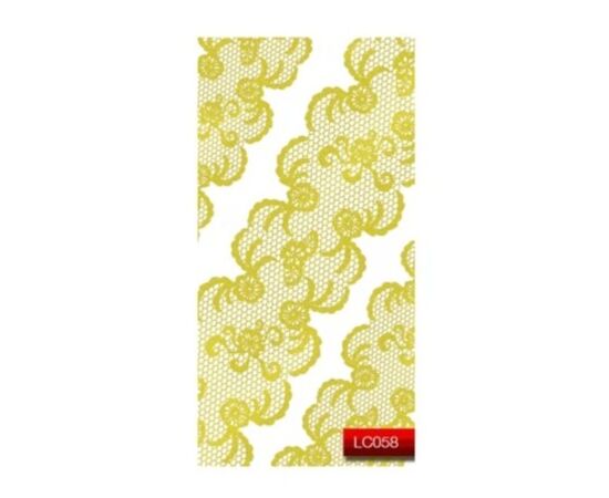 KODI Наліпки для нігтів, золоте мереживо #1