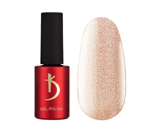 KODI Gel Polish Golden Brown #06, світлий золотистий з блиском, 7 ml, гель-лак #1