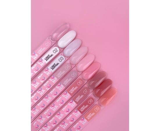 УЦІНКА / LUNAmoon. Light Acrygel #4 Milky nude, 13 ml, рідкий гель, молочний нюд #3