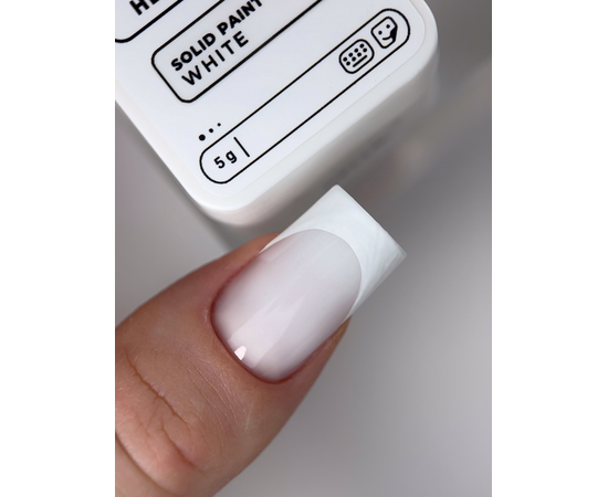 HEYLOVE. Solid paint gel, WHITE, 5 g, гель-фарба біла #2