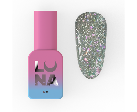 LUNAmoon. Lurex Base #10 NEW, Reflective, 13 ml, світловідбиваюча база #1