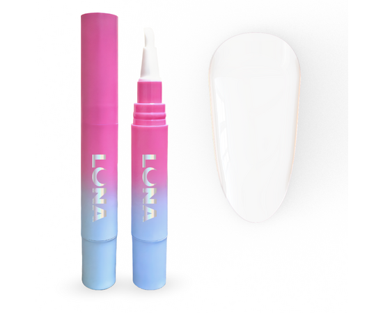 LUNAmoon. RUBBER BASE, Marker, clear, 5 ml, прозора каучукова база у форматі маркеру #1