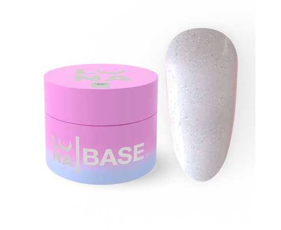 LUNAmoon. Cover BASE #11, MILK with SHIMMER, 30 ml #1