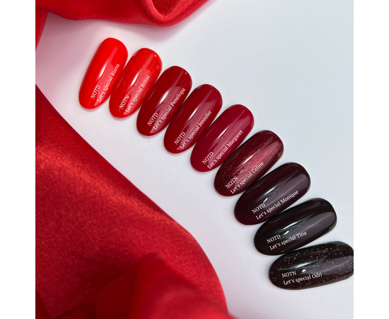 NOTD. "Let's Special" Gel Polish, MARGARET, #173,  10 ml, гель-лак, темна маджента #3