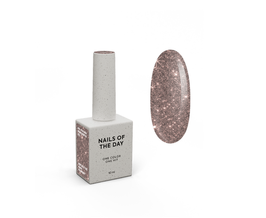 NOTN. Gel polish, Margarita, #012, 10 ml. Гель лак світловідбиваючий, рожево-нюдовий #1