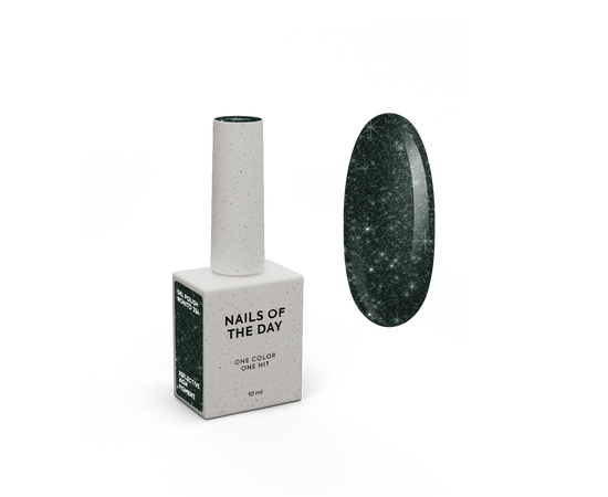 NOTN. Гель-лак Mohito, #354, світловідбиваючий холодний темно-зелений, 10 ml #1