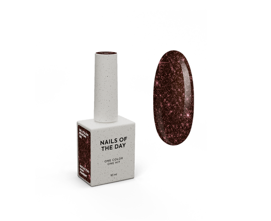 NOTN. Gel polish, Negroni, #363. Гель-лак світловідбиваючий, темно-бордовий #1