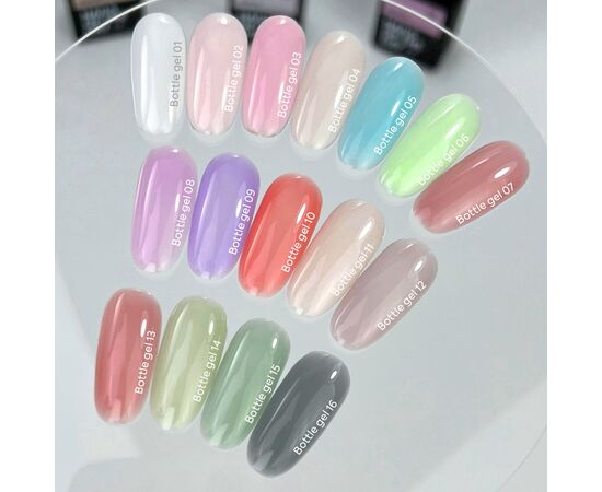 NOTD. Bottle Gel #4, Pale Beige, 10 ml, рідкий надміцний гель, молочно-бежевий #4