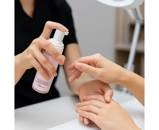 SHELLY. Retouch Hand Mousse after manicure, 150 ml. Пінка після манікюру з ефектом фотошопу #3