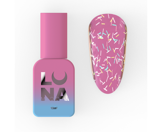 LUNAmoon. Ice Cream Top Coat, 13 ml, топ глянцевий з кольоровою посипкою #1