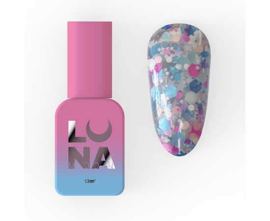 LUNAmoon. Luna Top Coat, 13 ml, декоративний топ #1