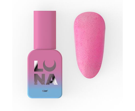 LUNAmoon. Matte Pink Sand Top Coat, 13 ml, матовий топ з ефектом піску #1