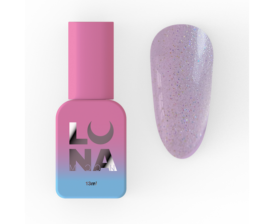 LUNAmoon. STELLAR Top coat, 13 ml, Топ глянцевий з різнокольоровими голографічним шимером #1