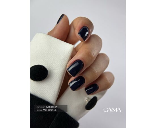 GA&MA. Gel polish, Max Color #013 Black Blue, 10 ml, гель-лак #3
