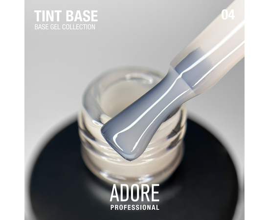 ADORE. Tint Base, №04, Soywax, 15 ml. Напівпрозора кольорова база для нігтів #2