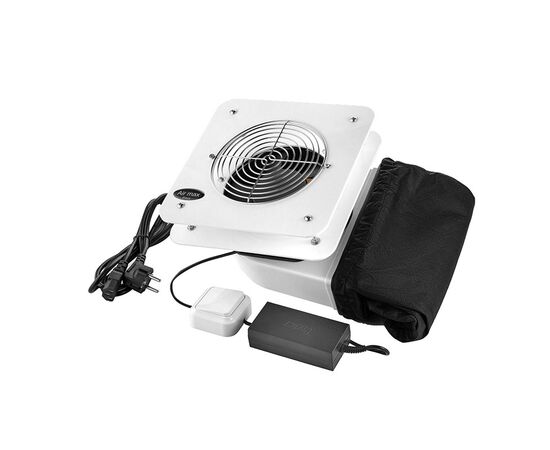 Desktop Nail dust Collector "Air Max V7 ", Витяжка вбудована, з мішечком, пластик, біла #1