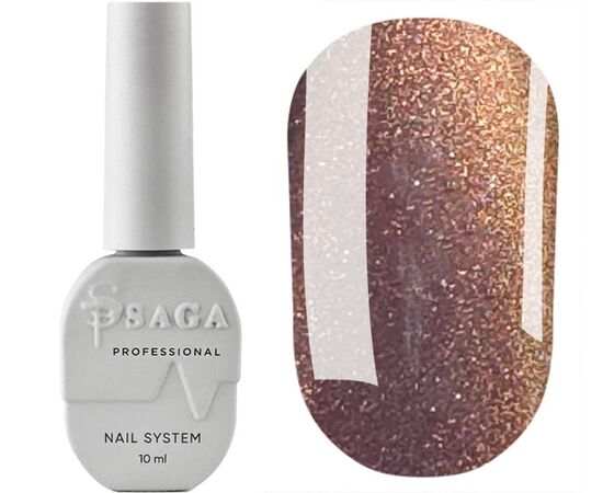 SAGA. Cat's Eye Gel Polish "Smoothie Cat", #01, 10 ml. Гель-лак "Котяче око" хамелеон #1