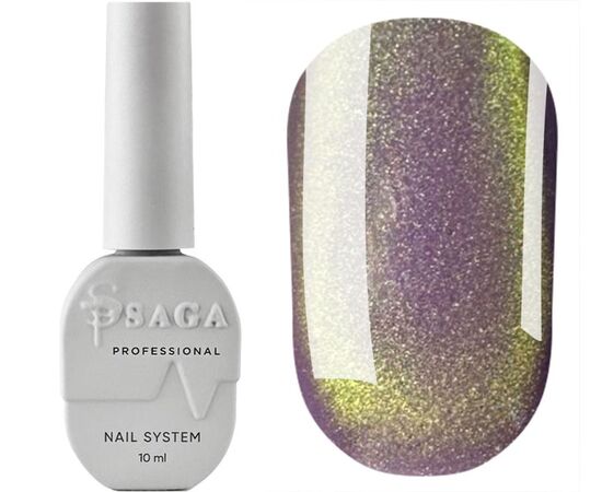 SAGA. Cat's Eye Gel Polish "Smoothie Cat", #02, 10 ml. Гель-лак "Котяче око" хамелеон #1
