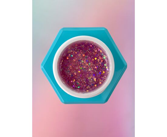 You Are Cute. Builder Gel #36, 15 ml, гель для нарощування з блискучими частинками #2