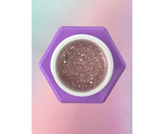 You Are Cute. Builder Gel #38, 15 ml, гель для нарощування з блискучими частинками #2