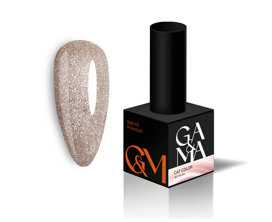 GA&MA. Gel polish Cat Color, #008. Гель-лак світловідбиваючий «Котяче око», 6 ml #1