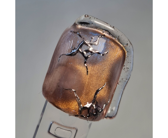 ADORE. Cat's Eye Gel Polish, #U-01, 8 ml. Гель-лак "котяче око"-хамелеон, золотаво-бузковий із бронзовим відблиском #4