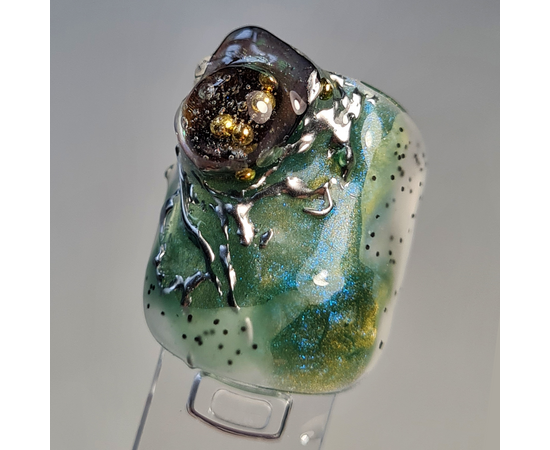 ADORE. Cat's Eye Gel Polish, #U-05, 8 ml. Гель-лак "котяче око"-хамелеон, смарагдовий із бронзовим відблиском #3