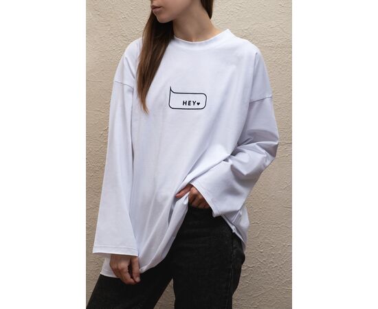 HEYLOVE. Longsleeve, White. Лонгслів, білий #1