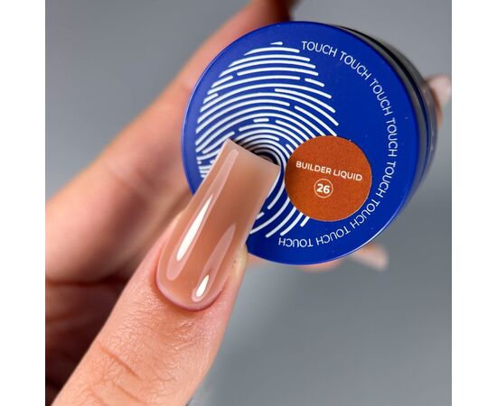 TOUCH. Liquid Builder Gel #26, 15 ml, міцний рідкий гель для нарощування #2