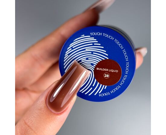 TOUCH. Liquid Builder Gel #28, 15 ml, міцний рідкий гель для нарощування #2