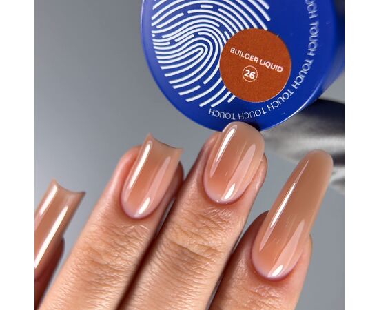 TOUCH. Liquid Builder Gel #26, 15 ml, міцний рідкий гель для нарощування #3