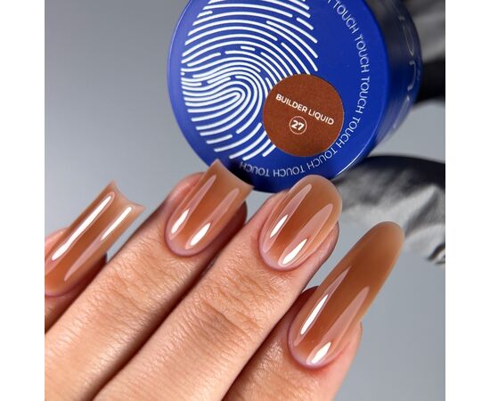TOUCH. Liquid Builder Gel #27, 15 ml, міцний рідкий гель для нарощування #3
