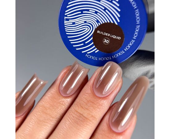 TOUCH. Liquid Builder Gel #30, 15 ml, міцний рідкий гель для нарощування #3